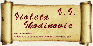 Violeta Ikodinović vizit kartica